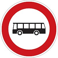 B5 Zákaz vjezdu autobusů