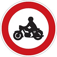 B7 Zákaz vjezdu motocyklů