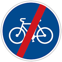 C8b Konec stezky pro cyklisty