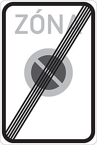 IZ 8b Konec zóny s dopravním omezením